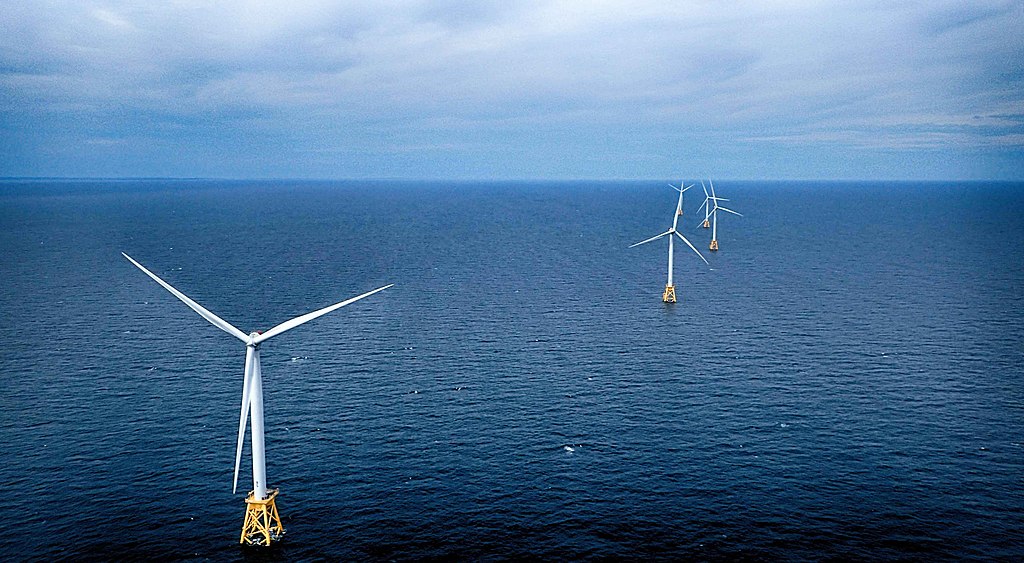 Block Island wind farm. (Photo via Wikipedia Commons - Creative Commons)