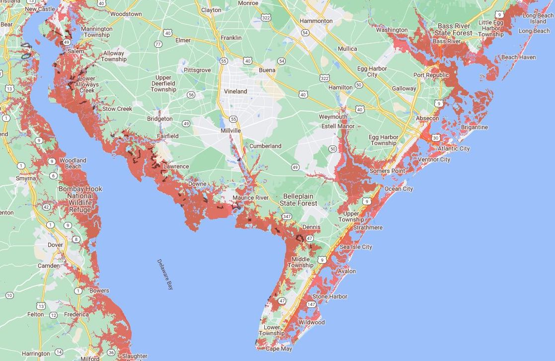 South+Jersey+land+projected+to+be+below+annual+flood+level+by+2070+%28Graphic%3A+Climate+Central%3B+Data%3A+NOAA+2022%29