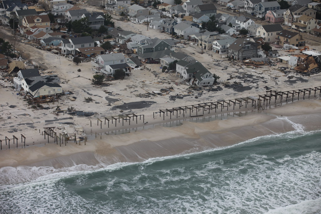 Aftermath of extensive flooding along New Jersey shore