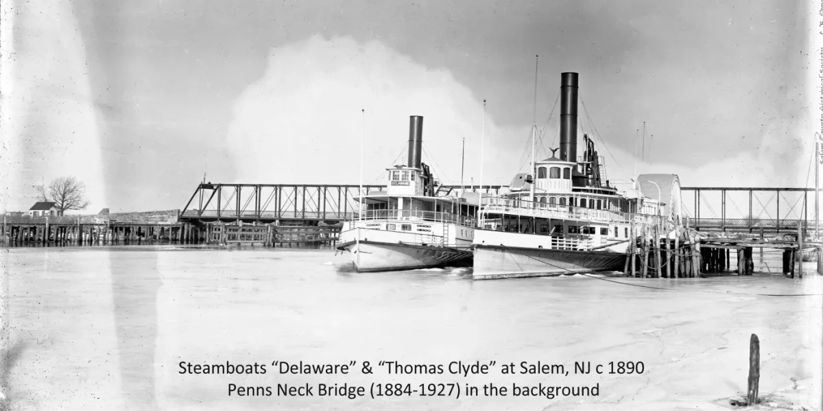 The Thomas Clyde at dock. (Photo courtesy of the Salem County Historical Society)