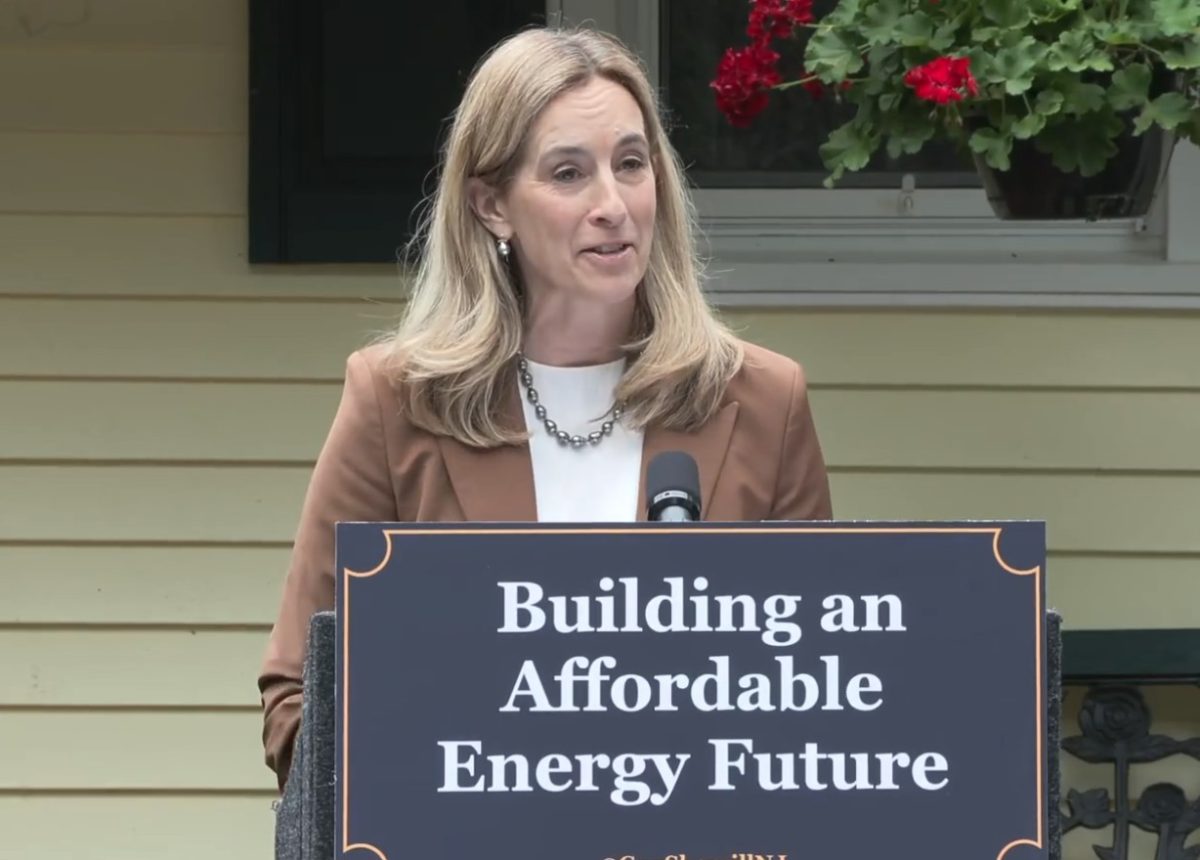 Gov. Mikie Sherrill at a bill signing in Woodstown on July 7, 2026 (Photo: Office of the Governor/YouTube).

